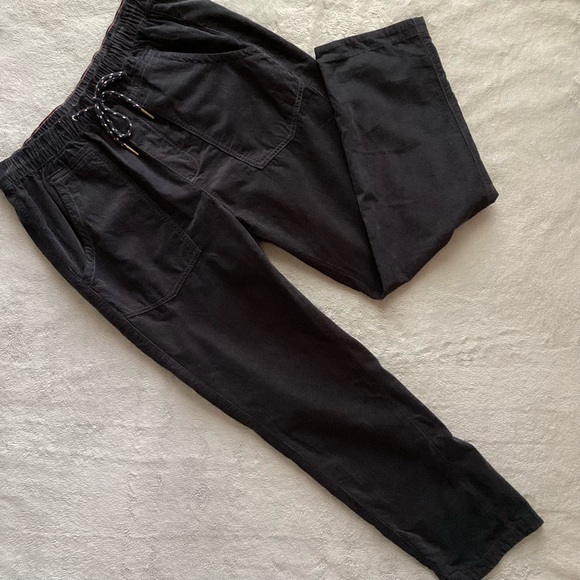 Anthropologie Pants - Anthropologie Pilcro The Cottage Corduroy Pant Pull-On Relaxed Tapered Navy Blue